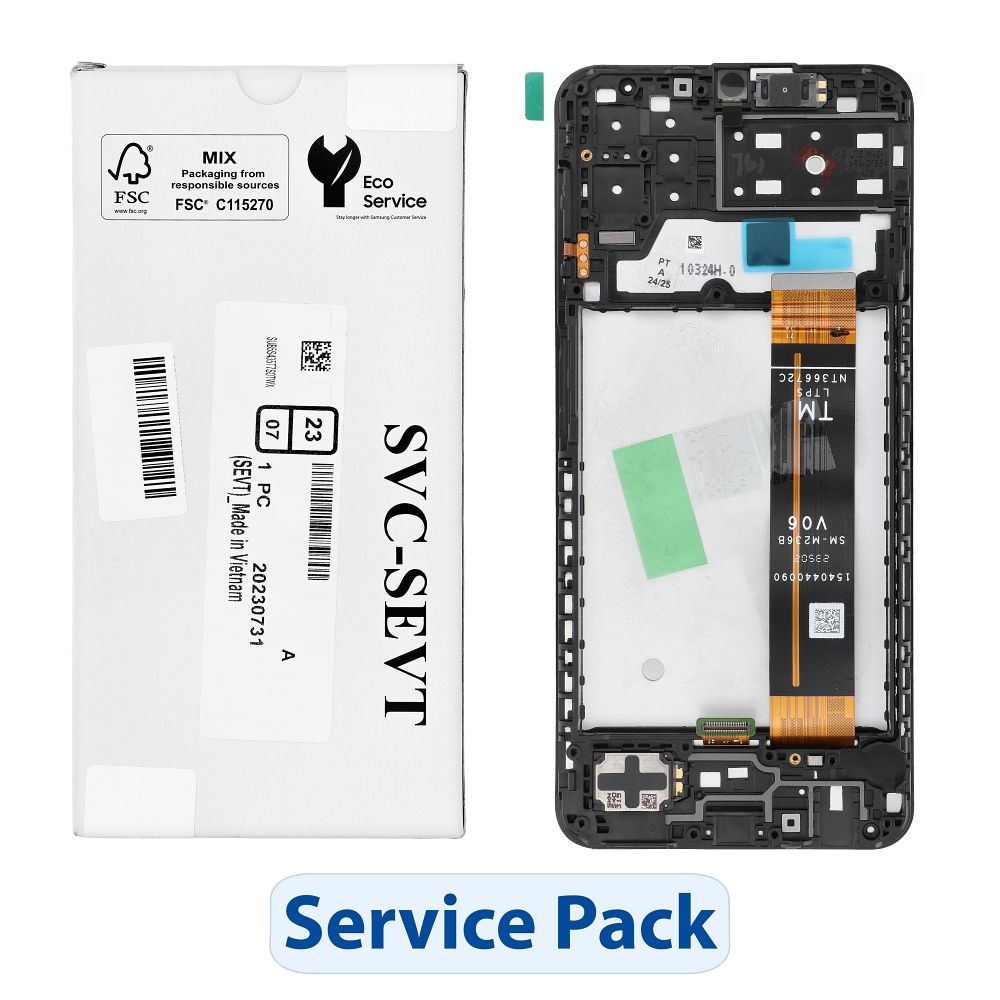 ServicePack LCD-näyttö SAMSUNG A13 A135F GH82-28653A