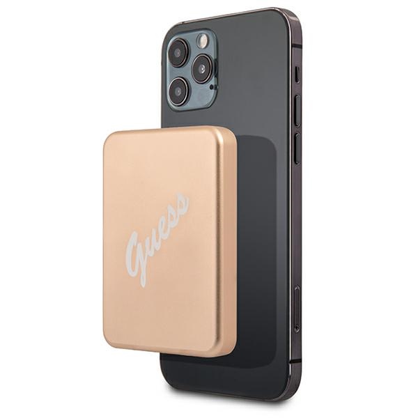Guess Induktiivinen tehopankki 5W GUPBMSVSLG 3000mAh kultainen/kultainen MagSafe-järjestelmä