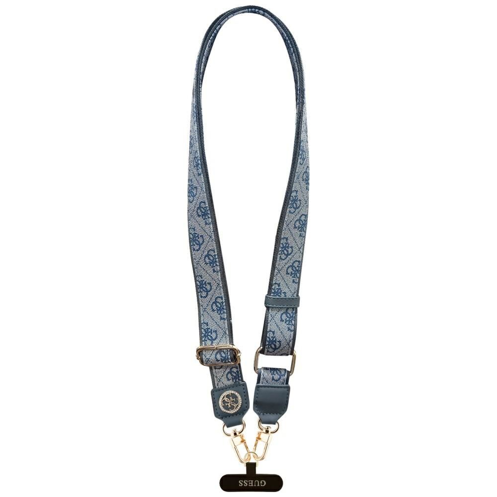 GUESS yleishihna GUUCNP4DGMB (4G PU -hihna, kiinnitin, Strass-metallilogo) sininen