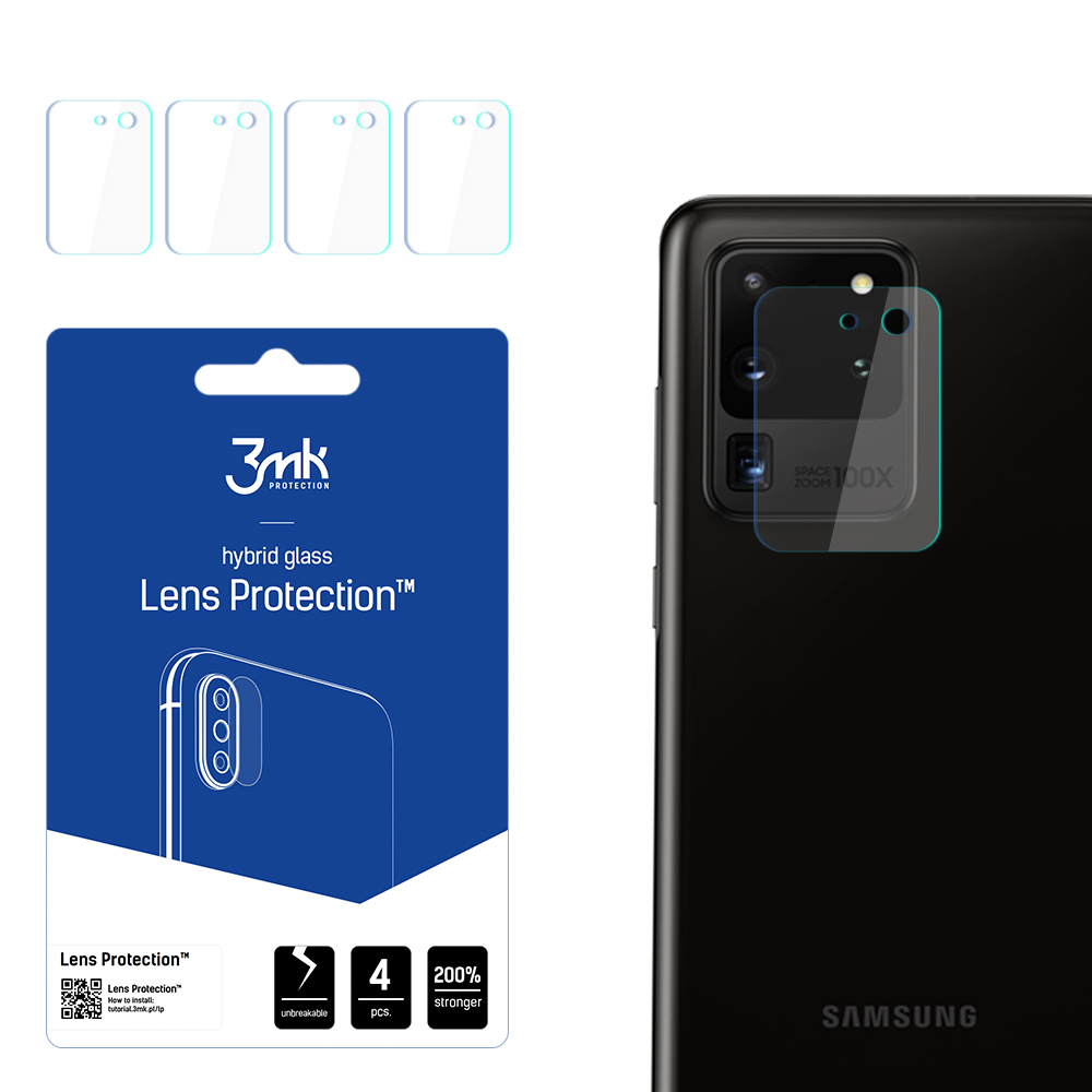 Samsung Galaxy S20 Ultra 5G - 3mk objektiivin suojaus™