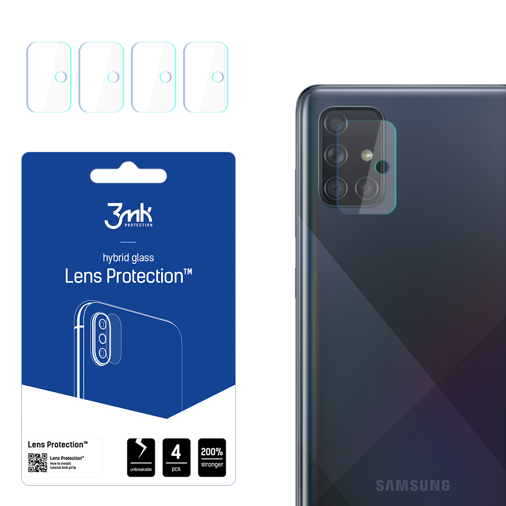 Kameran suojaus 3MK FlexibleGlass Samsung A715 A71 2020 Samsung A715 A71 2020