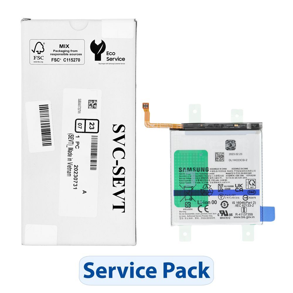 ServicePack Akku EB-BS912ABY SAMSUNG S23 S911B GH82-30483A