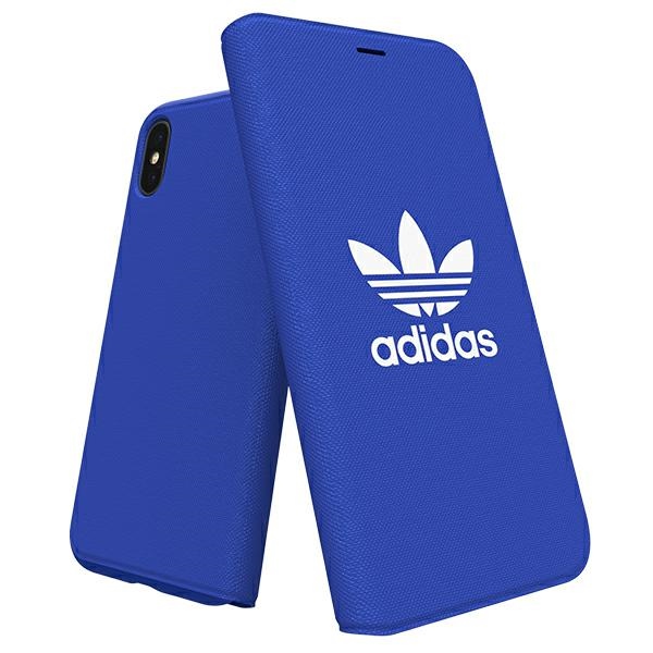 Adidas OR Booklet Case Kangaskotelo iPhone X/Xs - sininen