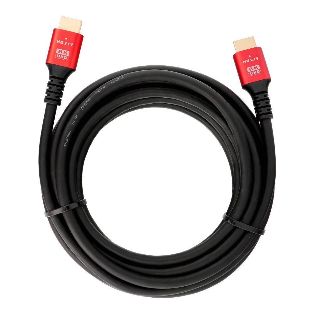 Cable HDMI 2.1 Cable 8K 60Hz / 4K 120Hz – Ultra High Speed, HDR, eARC, VRR, 48Gbps 5 m black