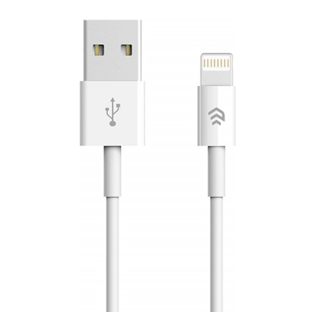 Devia-kaapeli Smart EC080 USB - Lightning 1,0 m 2,1A valkoinen