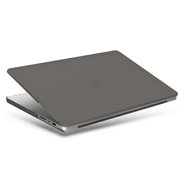 Uniq Claro kotelo MacBook Pro 14'' (2021) - läpinäkyvä harmaa