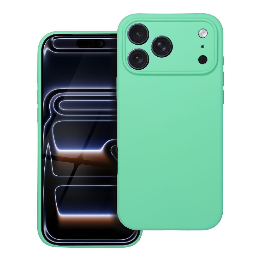 Silikoninen Suojakuori iPhone 17 PRO MAX:lle 2mm yhteensopiva MagSafe minttu