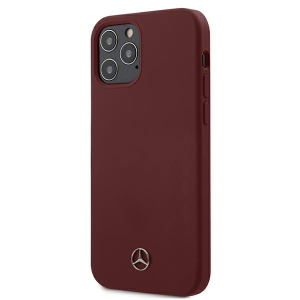 Mercedes Silicone Line -kotelo iPhone 12 / iPhone 12 Pro - punainen