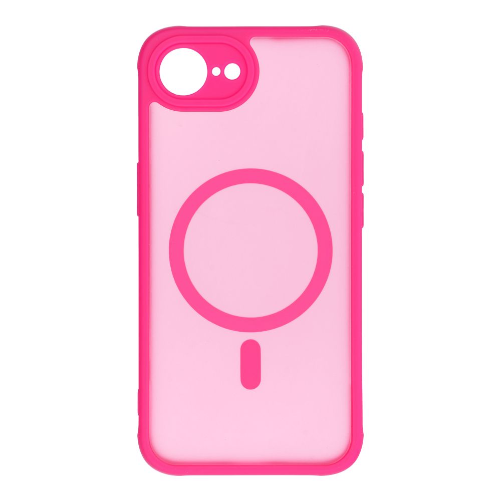 Suojakuori iPhone 16e (SE 4 2025) / 17e:lle Full Matte Mag Cover yhteensopiva MagSafe vaaleanpunainen