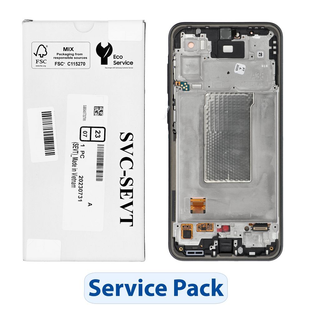 ServicePack LCD-näyttö SAMSUNG A36 A366 GH82-36841A