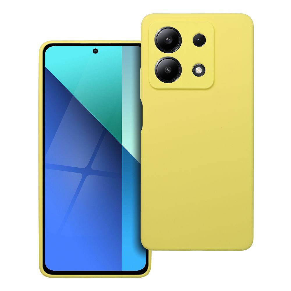 Silikoninen Suojakuori Xiaomi Redmi Note 13 5G:lle 2mm keltainen