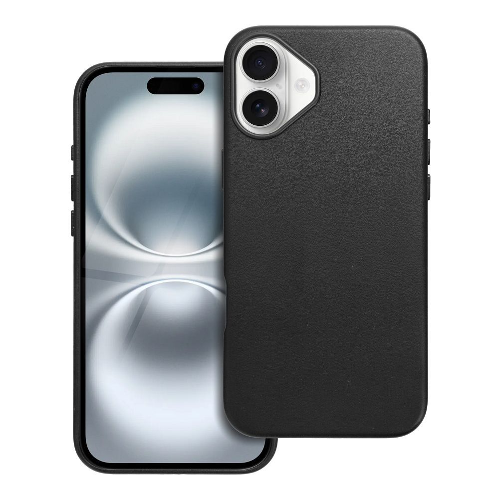 Case Leather Mag Cover (MagSafe) for iPhone 16 Plus black