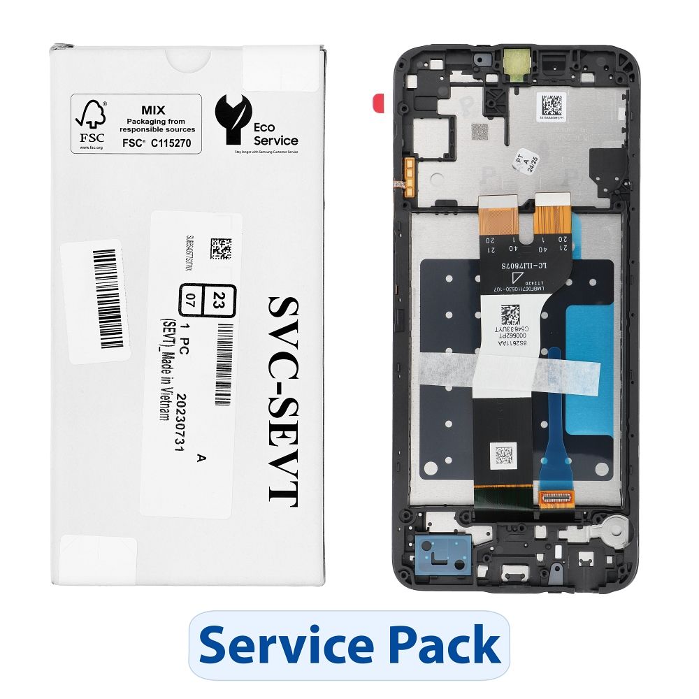 ServicePack LCD-näyttö SAMSUNG A05s A057F GH81-24364A