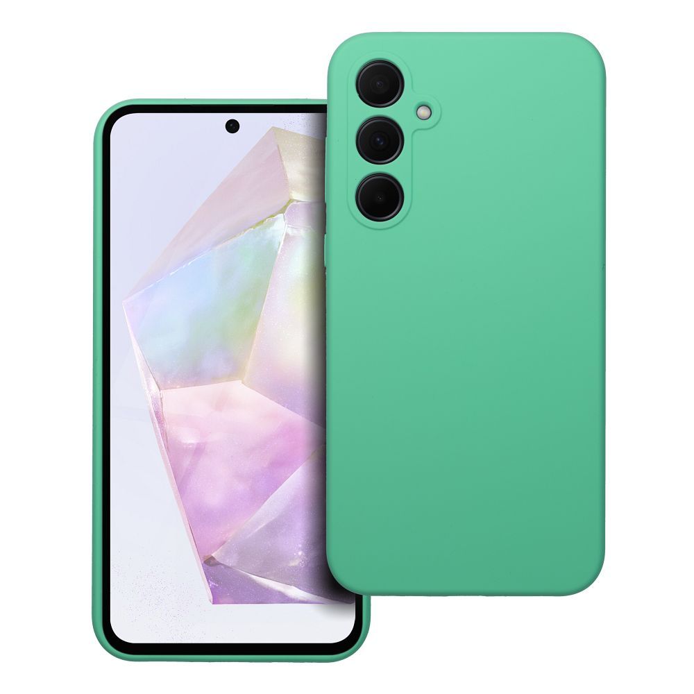 Silikoninen suojakuori Samsung A35 5G:lle 2mm minttu