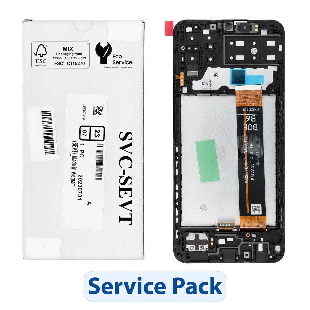 ServicePack LCD-näyttö SAMSUNG M13 M135F GH82-29133A