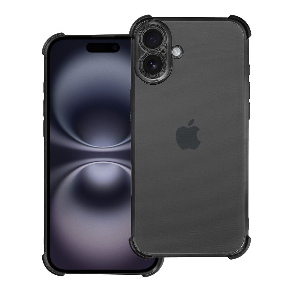Suojakuori iPhone 16 PLUS:lle Antishock Electro musta