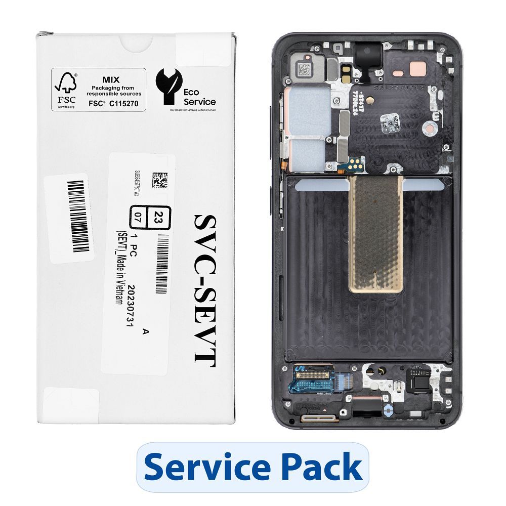 ServicePack LCD-näyttö SAMSUNG S23 S911B GH82-30480A