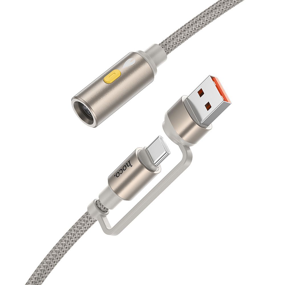 Hoco USB-A / USB-C - savukkeensytytin -kaapeli 0,3 m UA38B kultainen