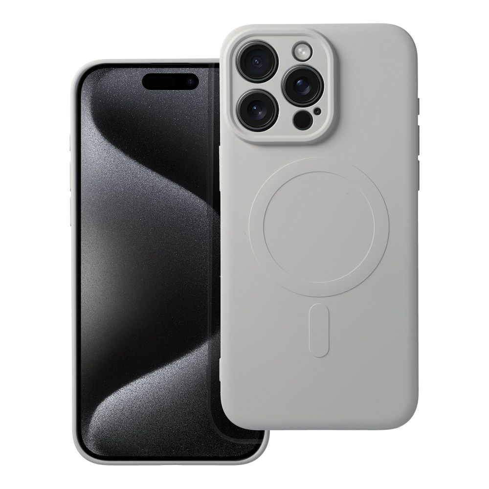 Case Silicone Mag Cover (MagSafe) for iPhone 15 Pro Max titanium