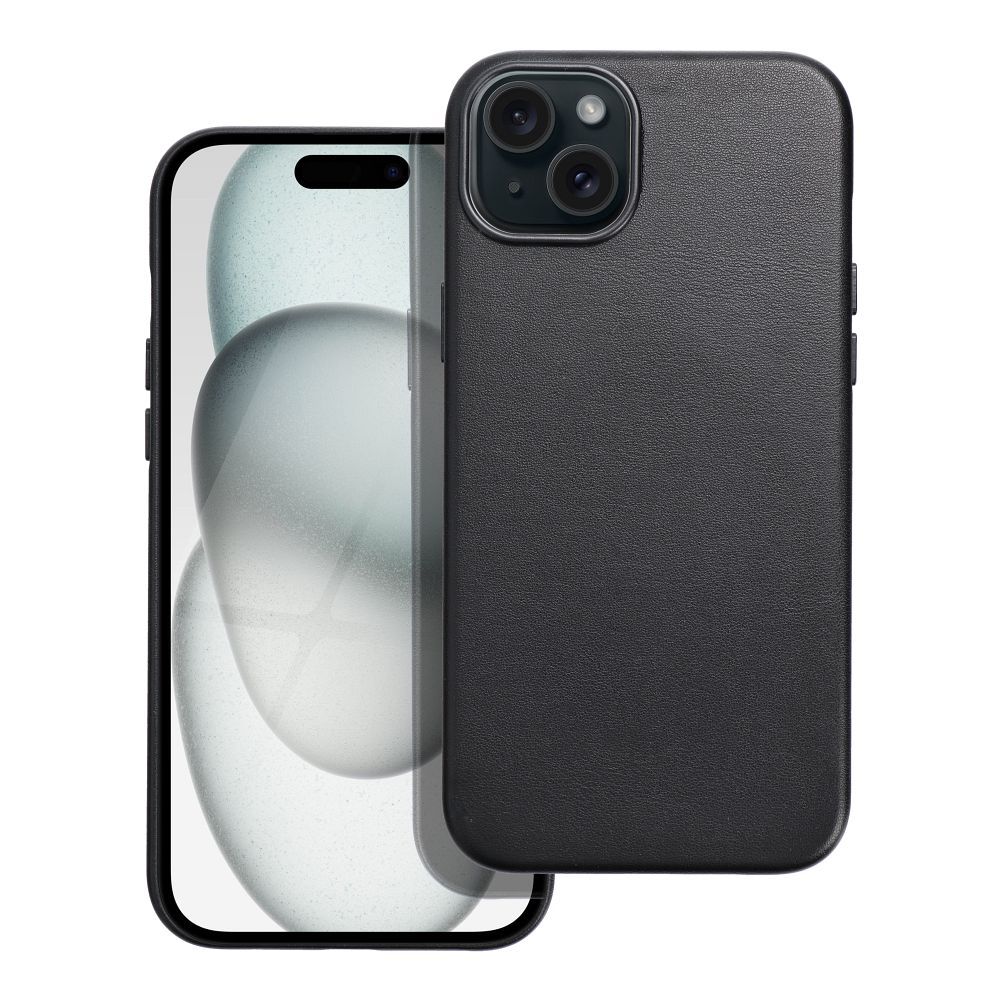 Case Leather Mag Cover (MagSafe) for iPhone 15 Plus black
