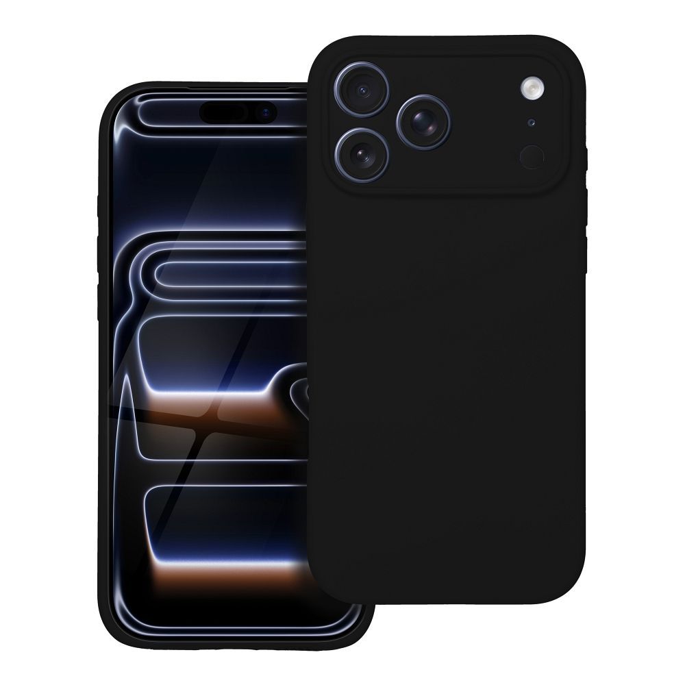 Suojakuori iPhone 17 PRO MAX:lle Silikoninen 2mm musta