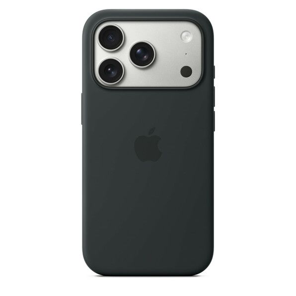 iPhone 17 Pro silikoninen suojakuori MagSafella – musta