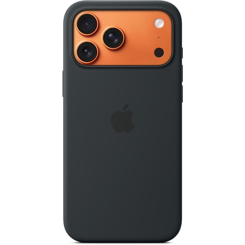 iPhone 17 Pro Max silikoninen suojakuori MagSafella – musta