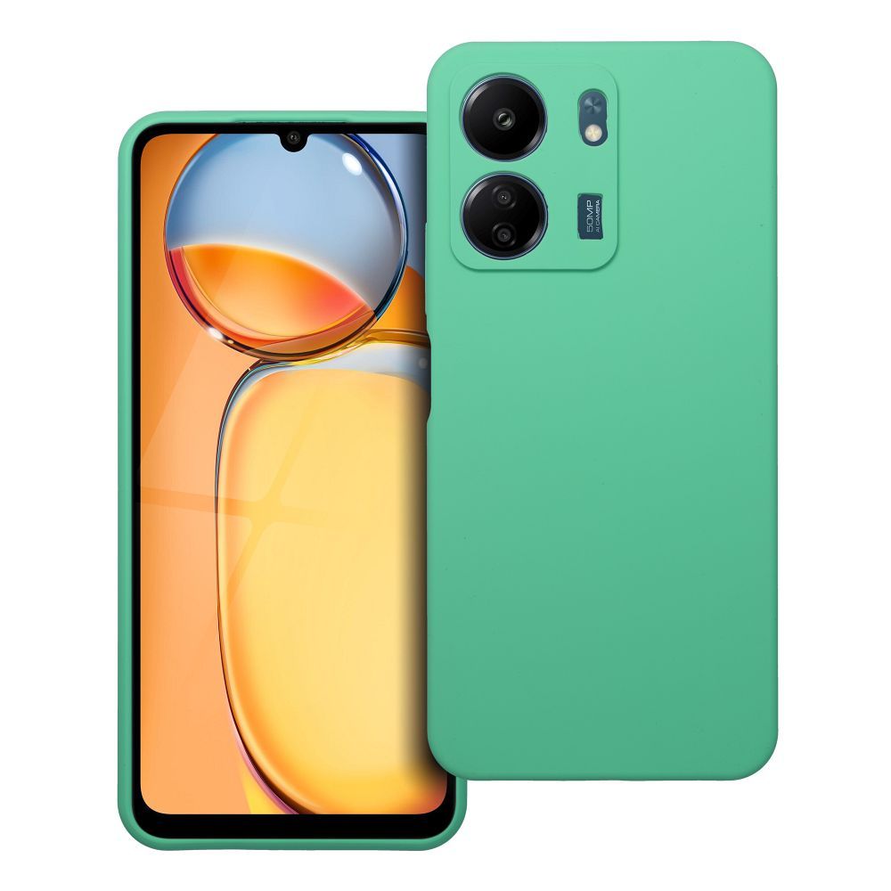 Silikoninen Suojakuori Xiaomi Redmi 13C:lle 2mm minttu