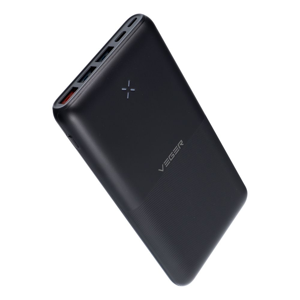Ulkoinen akku Veger (W2060) PD QC3.0 3A 20W 20000 mAh musta