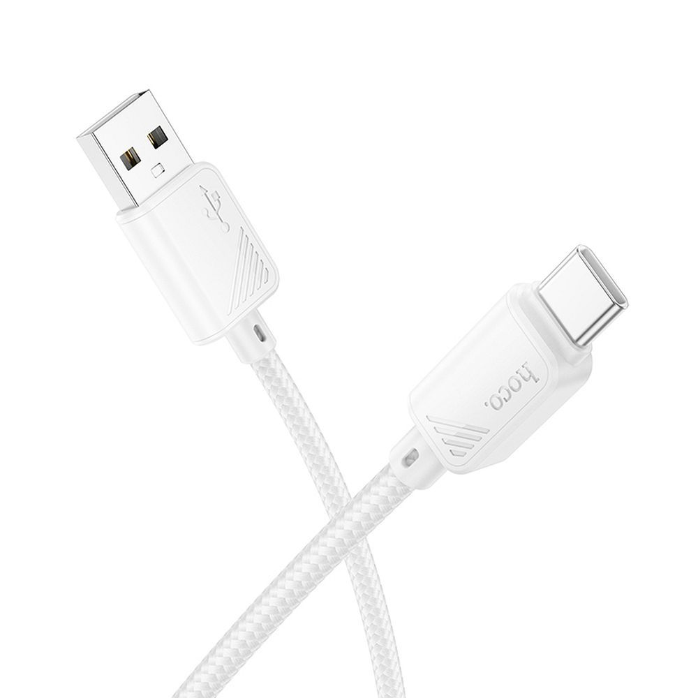 Hoco USB-A - USB-C -kaapeli 3A 1 m X113 - valkoinen
