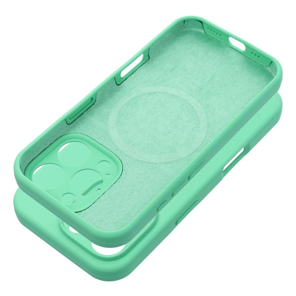 Silikoninen Suojakuori iPhone 16 PLUS:lle 2mm yhteensopiva MagSafe minttu