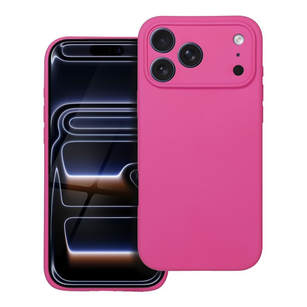 Suojakuori iPhone 17 PRO MAX:lle Silikoninen 2mm vaaleanpunainen