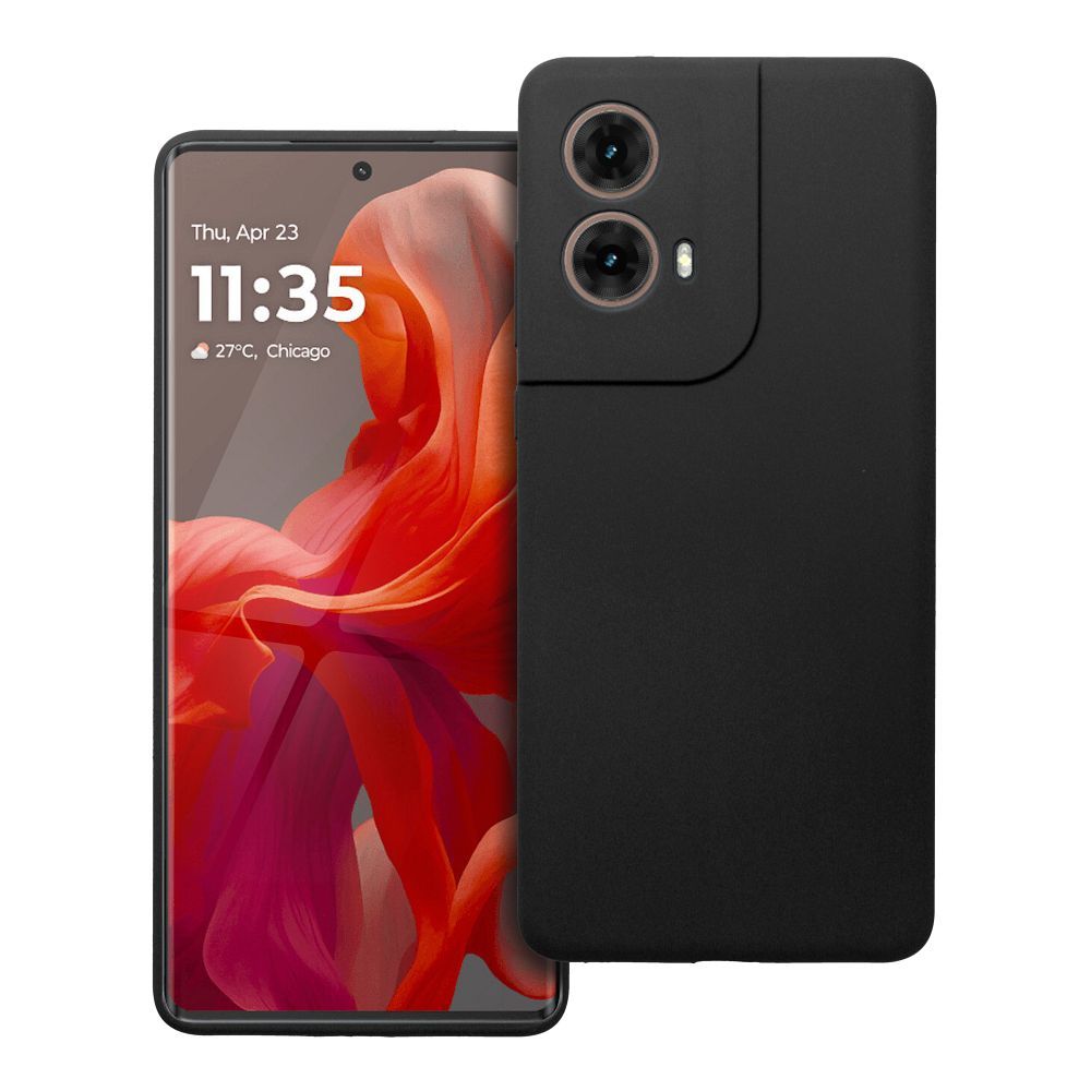 Silikoninen suojakuori Motorola G85 5G:lle 2mm musta