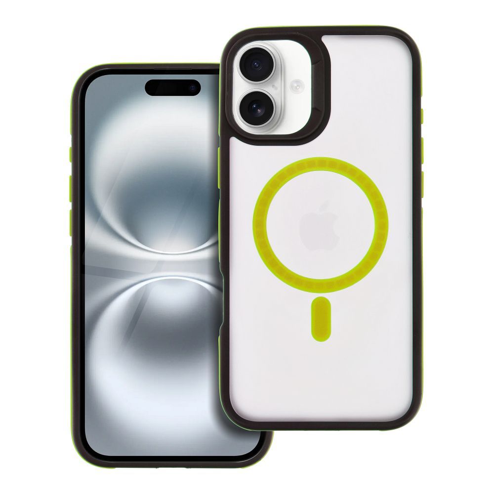 Suojakuori iPhone 16 PLUS -lle Neo MagSafe-yhteensopiva keltainen