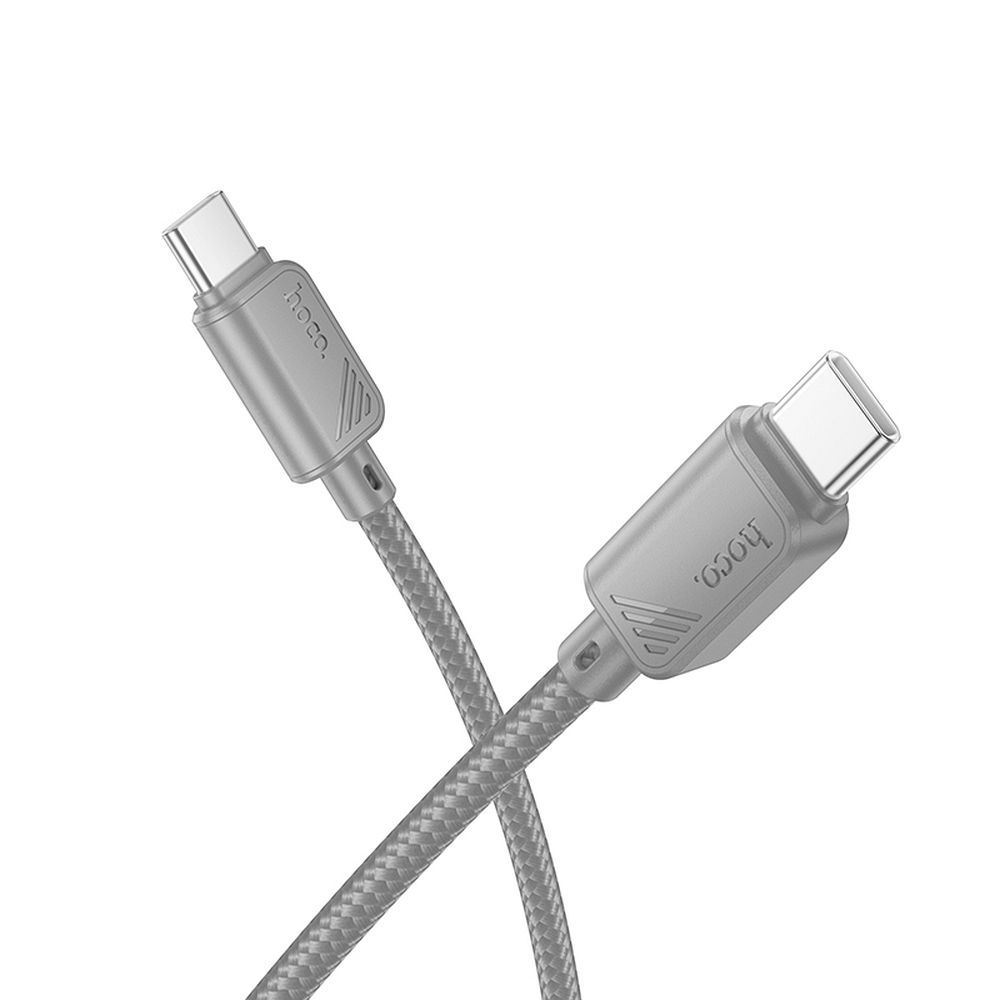 Kaapeli USB-C - USB-C Hoco 3A 60W 1 m X113 harmaa