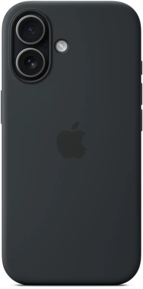 iPhone 17 silikoninen suojakuori MagSafella - musta