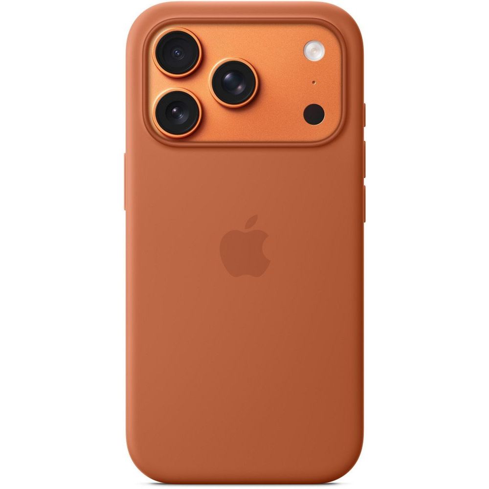 iPhone 17 Pro silikoninen suojakuori MagSafella – terrakotta