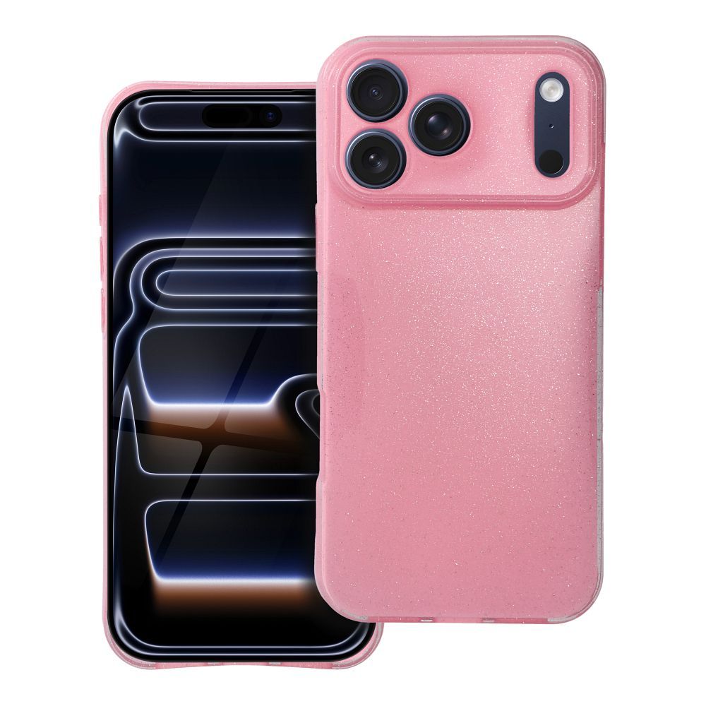 Suojakuori iPhone 17 PRO MAX:lle kirkas suojakuori 2 mm Blink vaaleanpunainen