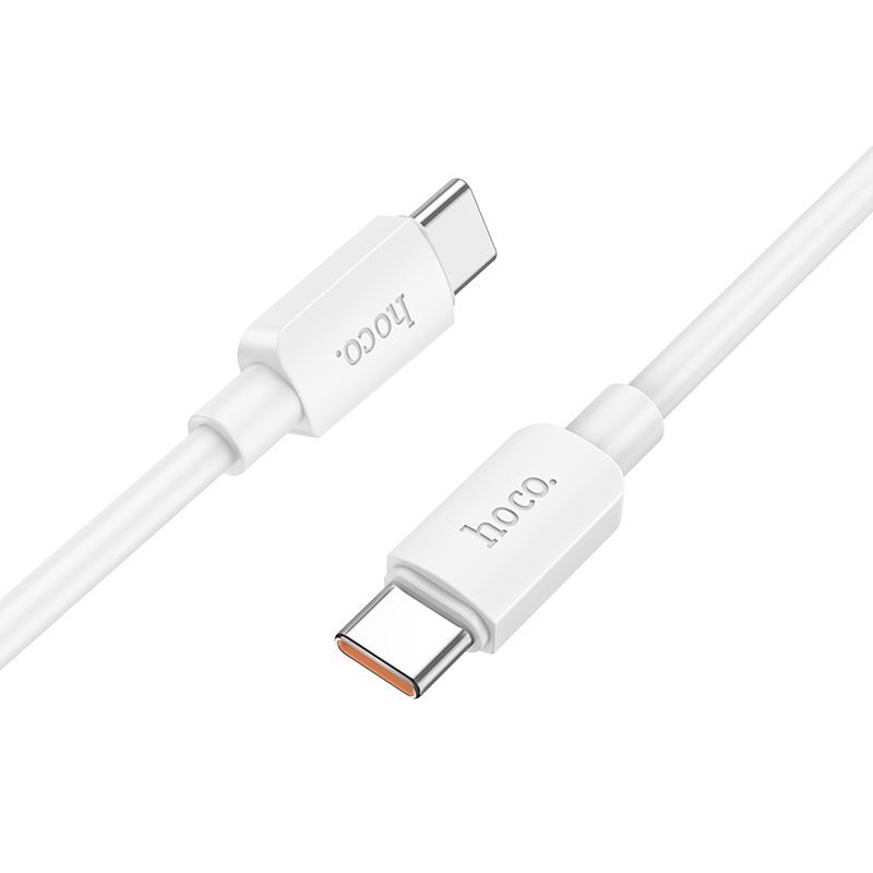 Hoco USB-C - USB-C -kaapeli PD 6A 100W 1 m X96 valkoinen