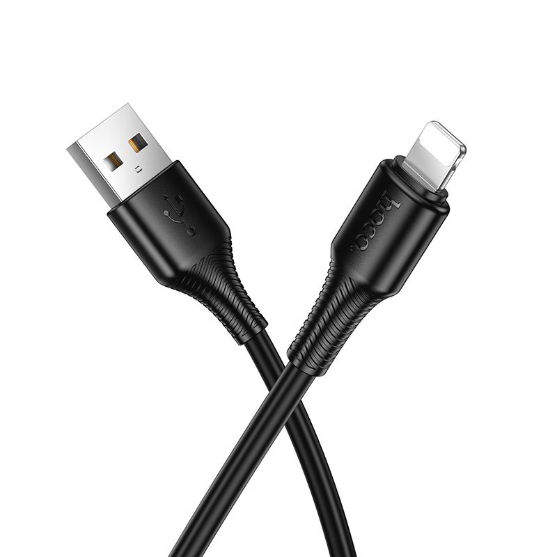 Hoco X120 kaapeli USB A - Lightning 2,4A 1 m musta
