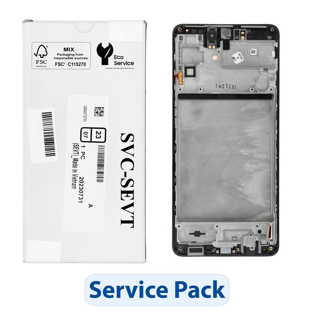 ServicePack LCD-näyttö SAMSUNG M51 M515F GH82-23568A