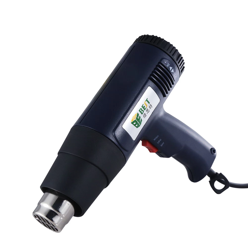 BEST kuumailmapuhallin musta (BST-8016-3A)