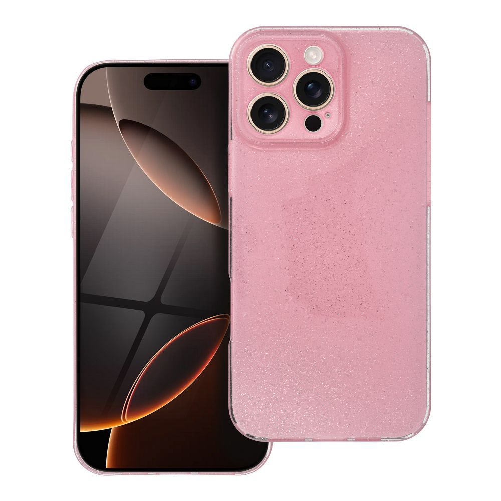 Suojakuori iPhone 16 PRO MAX:lle kirkas suojakuori 2 mm Blink vaaleanpunainen