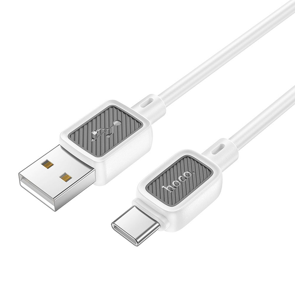 Hoco USB-A - USB-C -kaapeli 3A 1 m X108 valkoinen