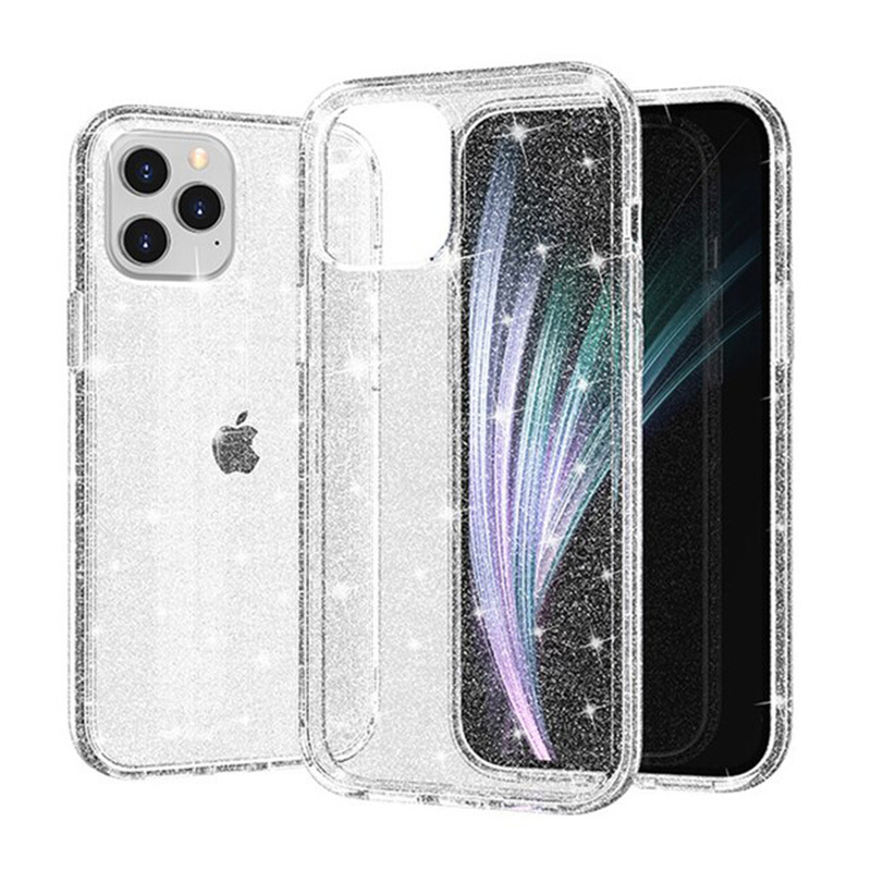 Crystal Glitter Suojakuori Xiaomi Redmi Note 14 Pro 4G:lle hopeinen