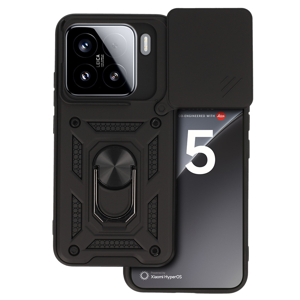 Slide Camera Armor Case for Xiaomi 15 5G Black