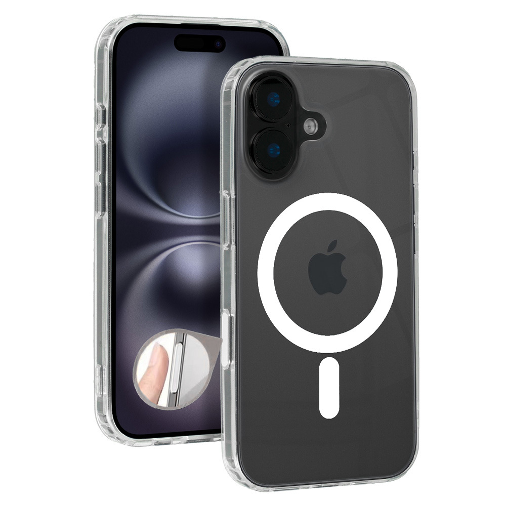 MagSafe Clear Camera Control Suojakuori iPhone 16:lle läpinäkyvä