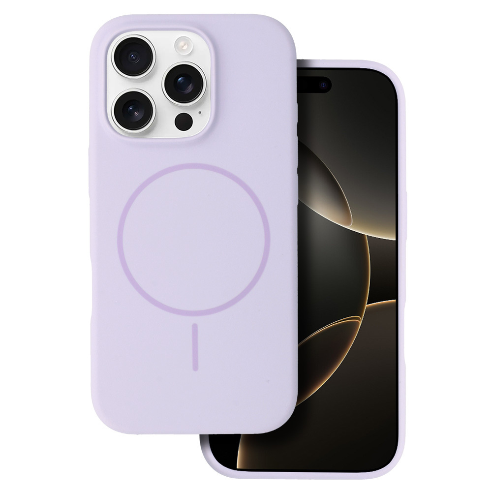 Magsafe Slim Silicone for Iphone 16 Pro purple