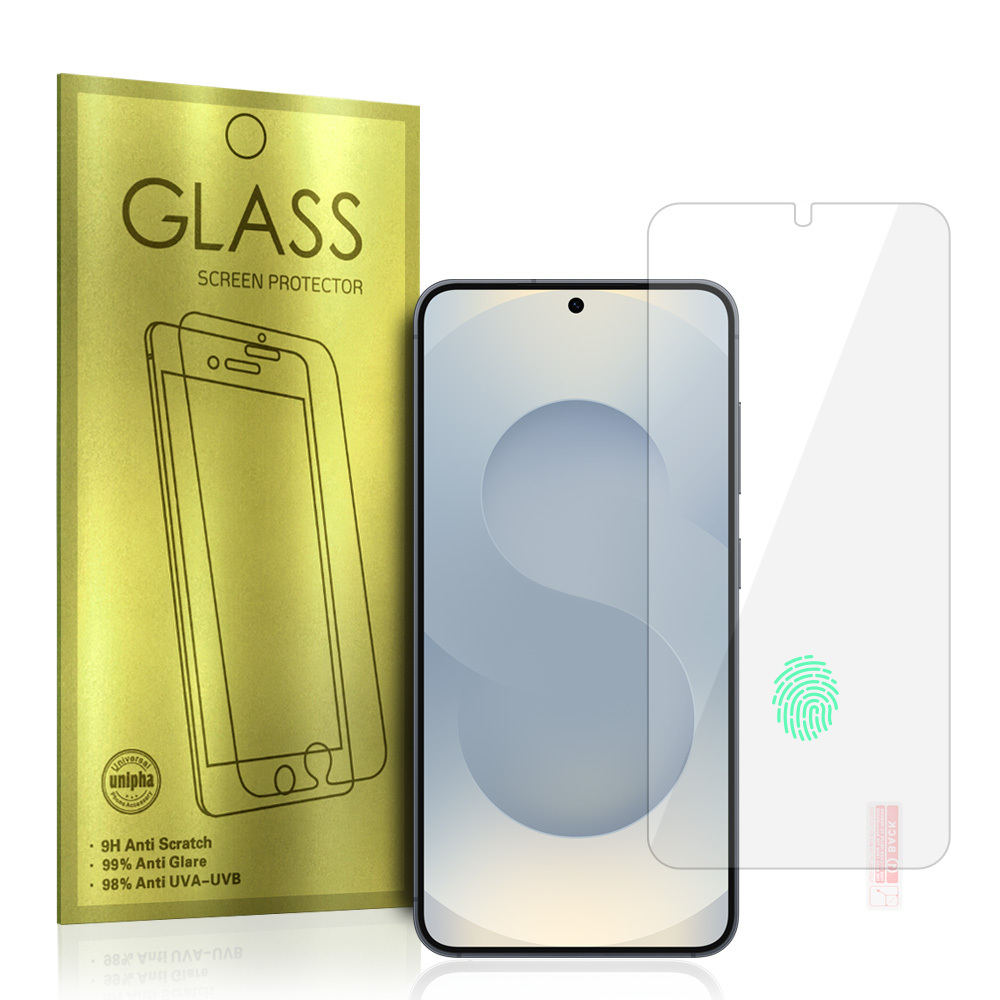 Karkaistu lasi Gold SAMSUNG GALAXY S25 PLUS/S24 PLUS:lle - sormenjälkilukituksella
