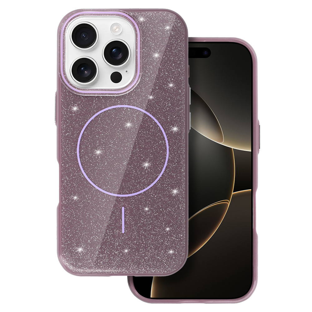 MagSafe Slim Shiny Suojakuori iPhone 13 Pro:lle violetti